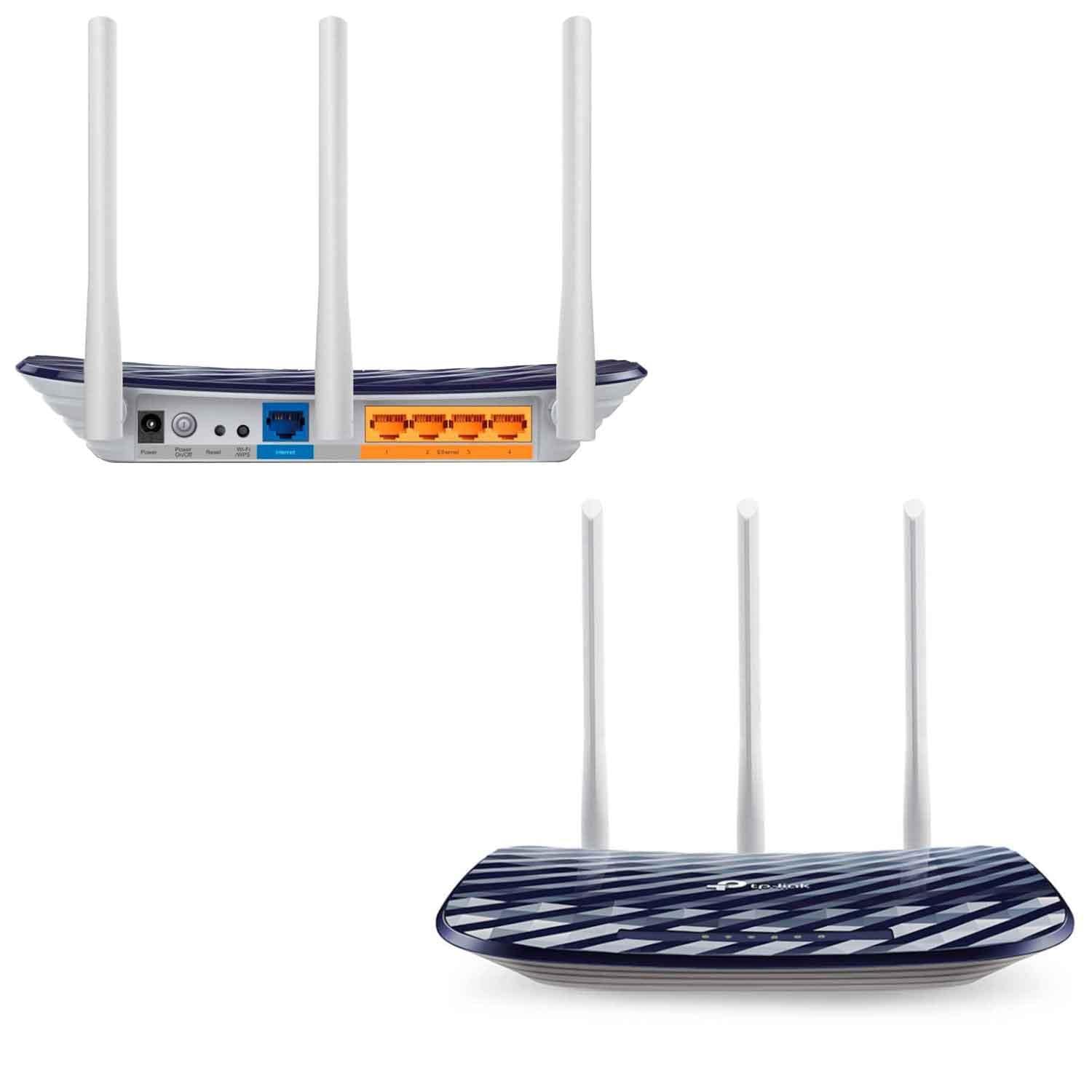 Buy TP-Link AC750 Dual Band Wireless Cable Router, 4 10/100 LAN + 10/100  WAN Ports, Support Guest Network and Parental Control, 750Mbps Speed Wi-Fi,  3 Antennas (Archer C20) at Best Price on Reliance Digital